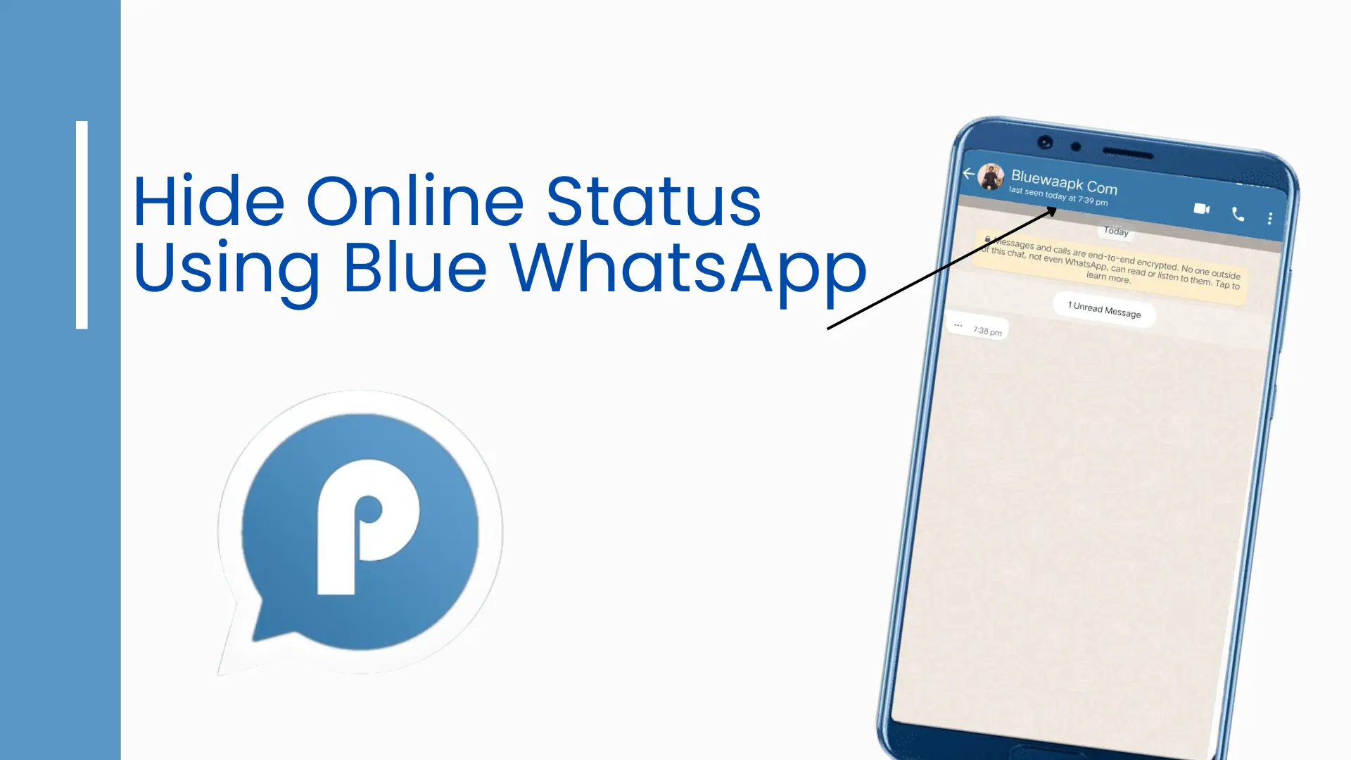 hide your online status on Blue WhatsApp- step by step guide.